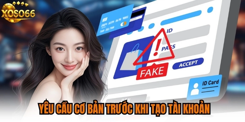 Yêu cầu cơ bản trước khi tạo tài khoản